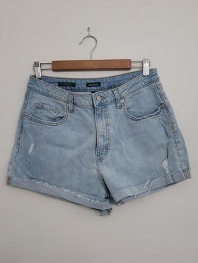 Wild Fable Super High Rise Blue Jean Shorts with Rolled Hem Sz 10